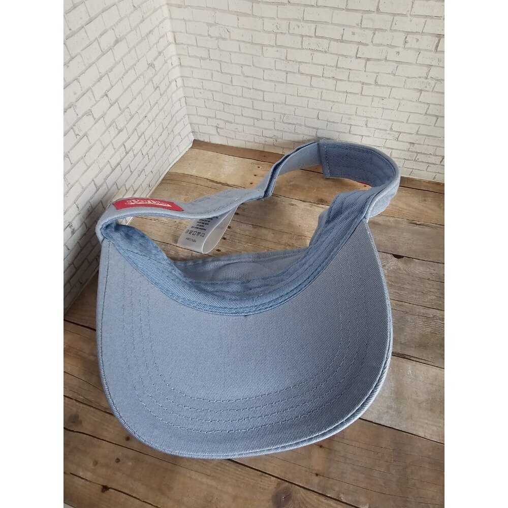 Barbie Ken 'K' Light Blue Logo Visor Adjustable Cotton Sun Hat Preppy HTF - Picture 5 of 5